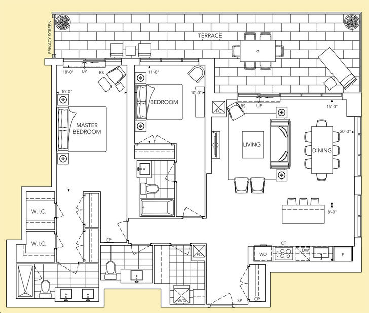 Auberge On The Park Condos 2 by Tridel |2ST - 2 Floorplan 2 bed & 2.5 bath