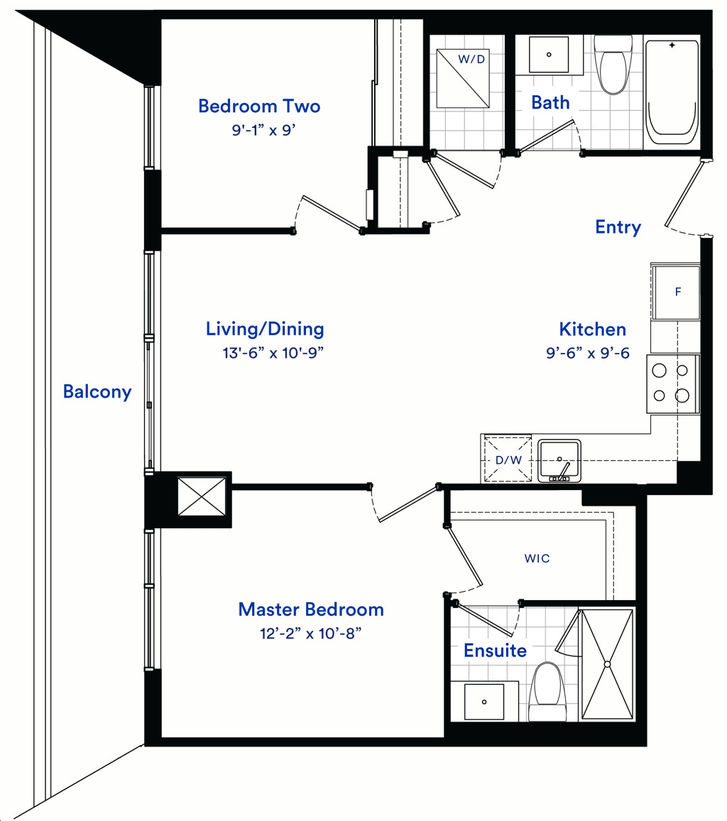 Avia Condos Parkside Village by Amacon Twist Floorplan 2