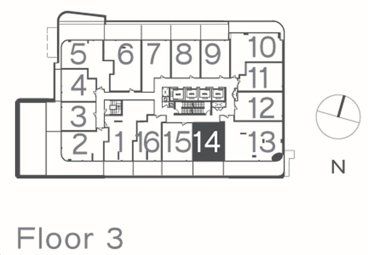 Azura Condos The Mist Key Plan