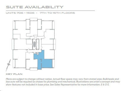 Azure Condominiums Hudson 2F Key Plan