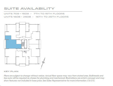 Azure Condominiums Rockefeller 2J Key Plan