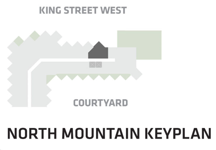 BIG King Toronto Condos Suite 508- North Tower Key Plan