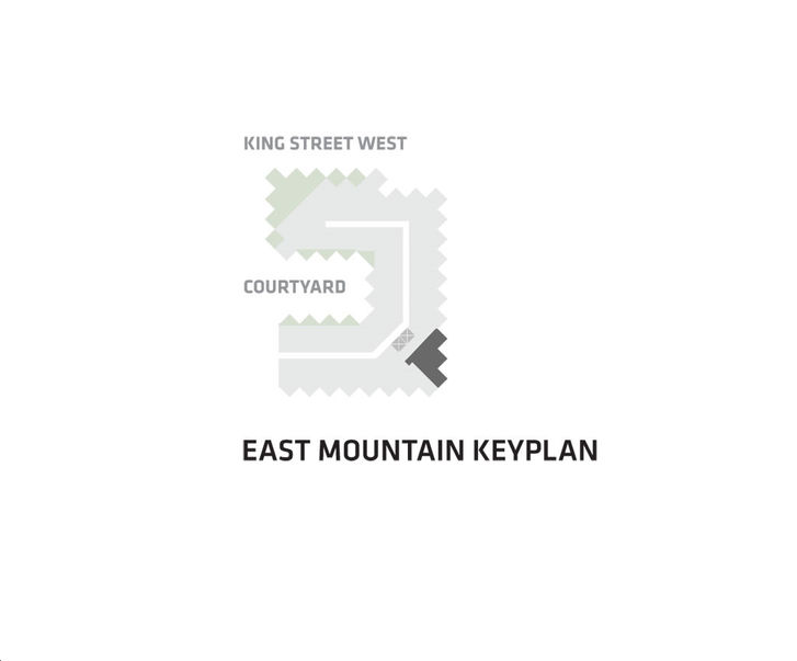 BIG King Toronto Condos Suite 601 - East Tower Key Plan