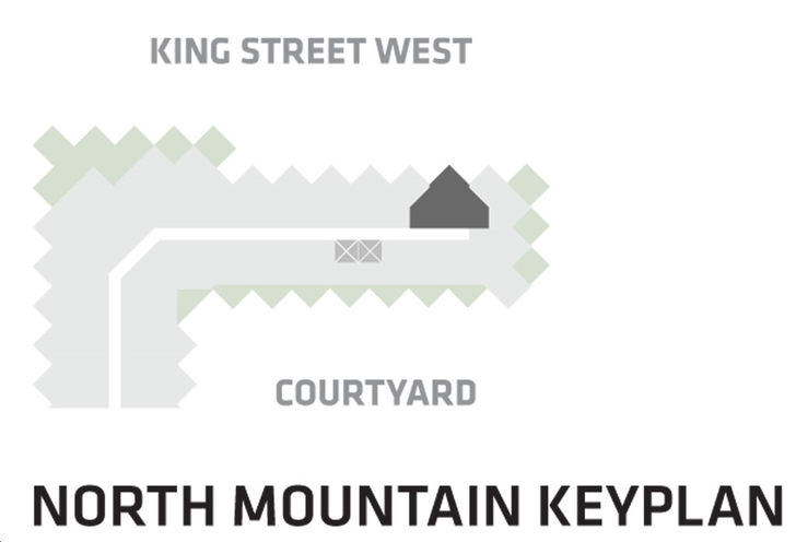 BIG King Toronto Condos Suite 610- North Tower Key Plan