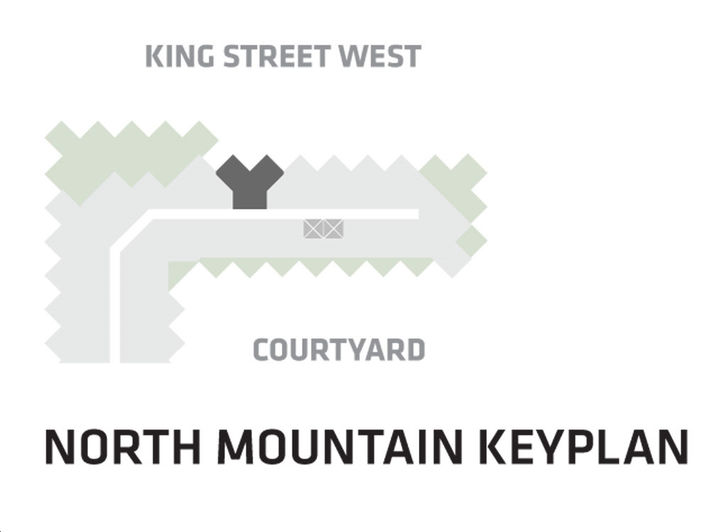 BIG King Toronto Condos Suite 806- North Tower Key Plan