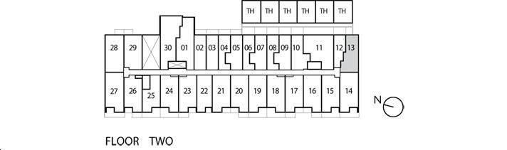 BStreets Condos 1BR-4-T Key Plan