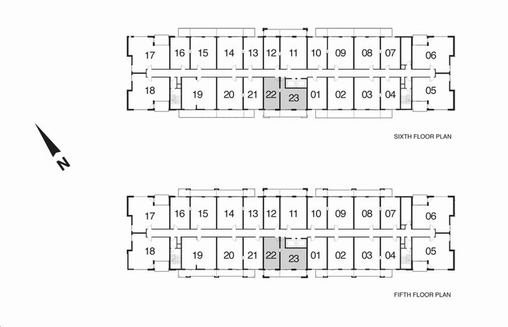 Bay Port Resort Condos A408a+b Key Plan