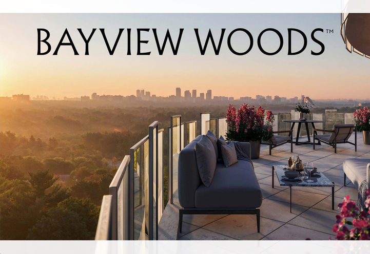 Bayview Woods Condos Sunset Skyline View From Terrace