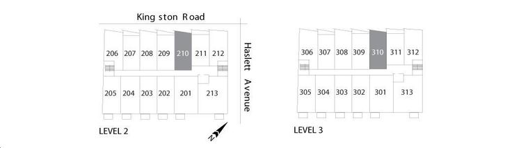 Beach Club Lofts One Bedroom 561 Key Plan