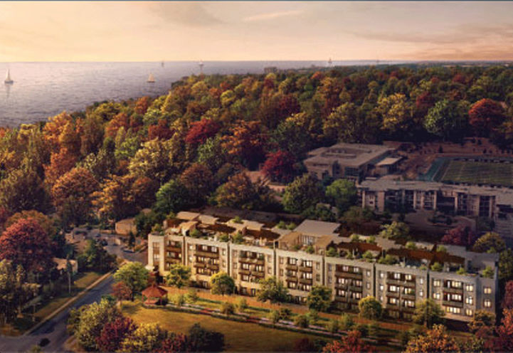 Berkshire Residences Aerial View by the Lake