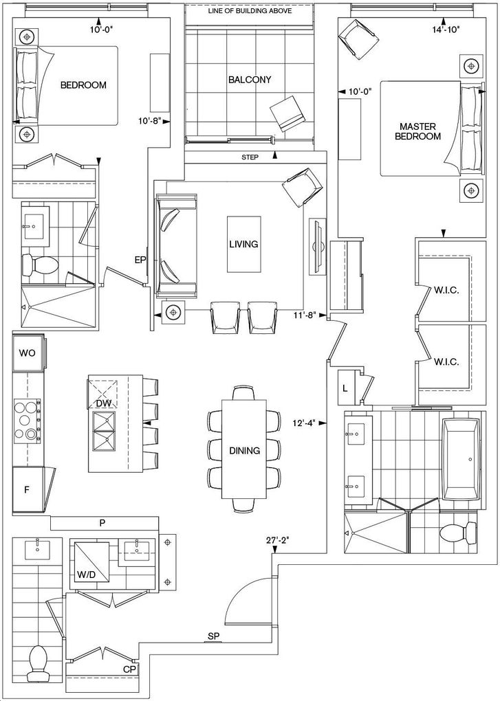 Bianca Condos by Tridel 2L Floorplan 2 bed & 2.5 bath