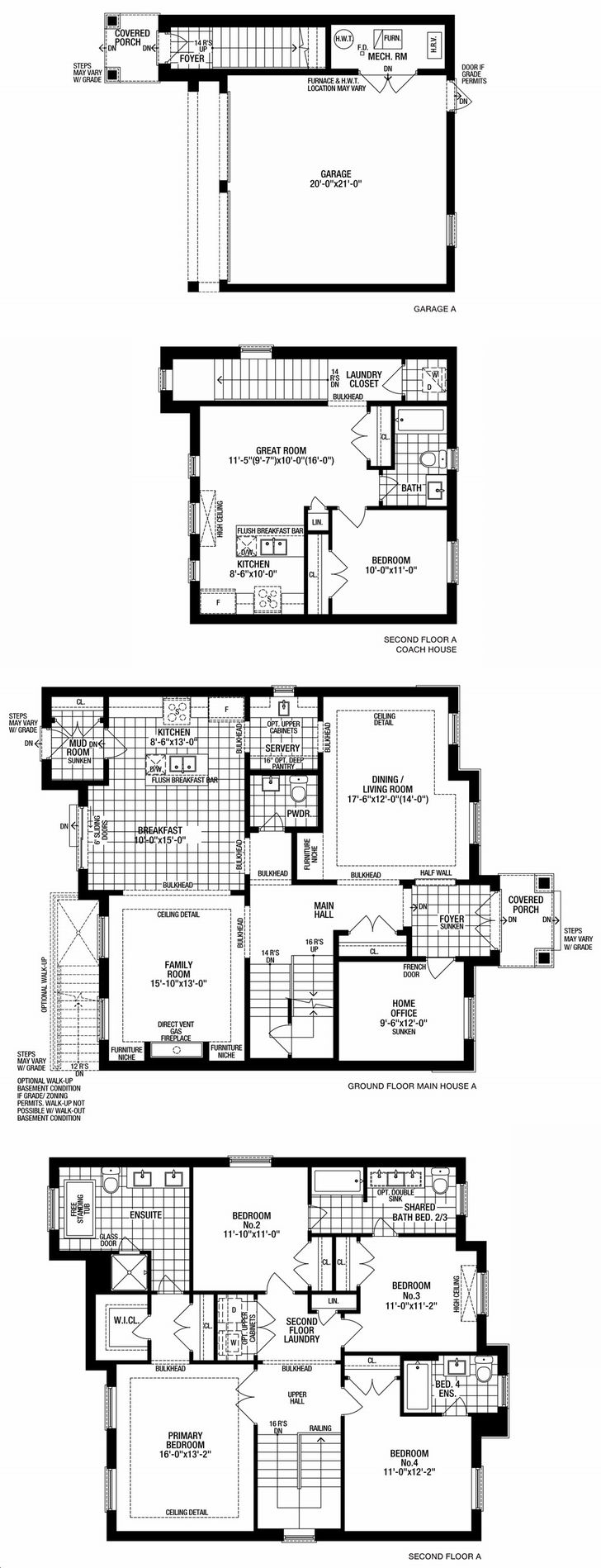 Bond Head Homes by CountryWide Burry w/Coach House Floorplan 5 bed