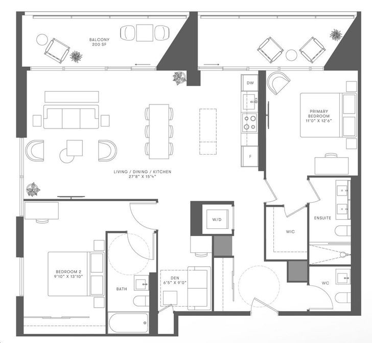 Bridge House at Brightwater Condos by Diamondcorp |Suite 2S+D PH (East ...