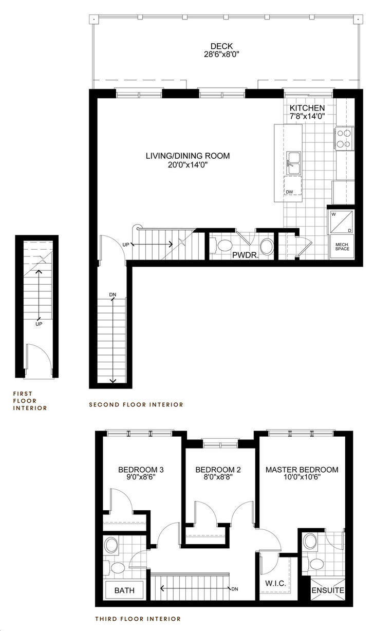 Bridle Trail Urban Towns by Your-Home |The Cardinal Floorplan 3 bed & 2 ...