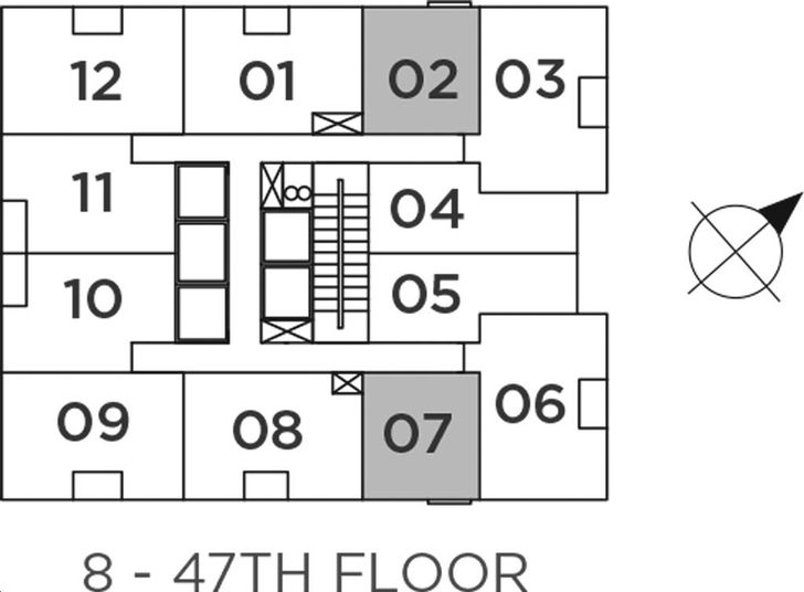 Bristol Place Condos Suite 1A Key Plan