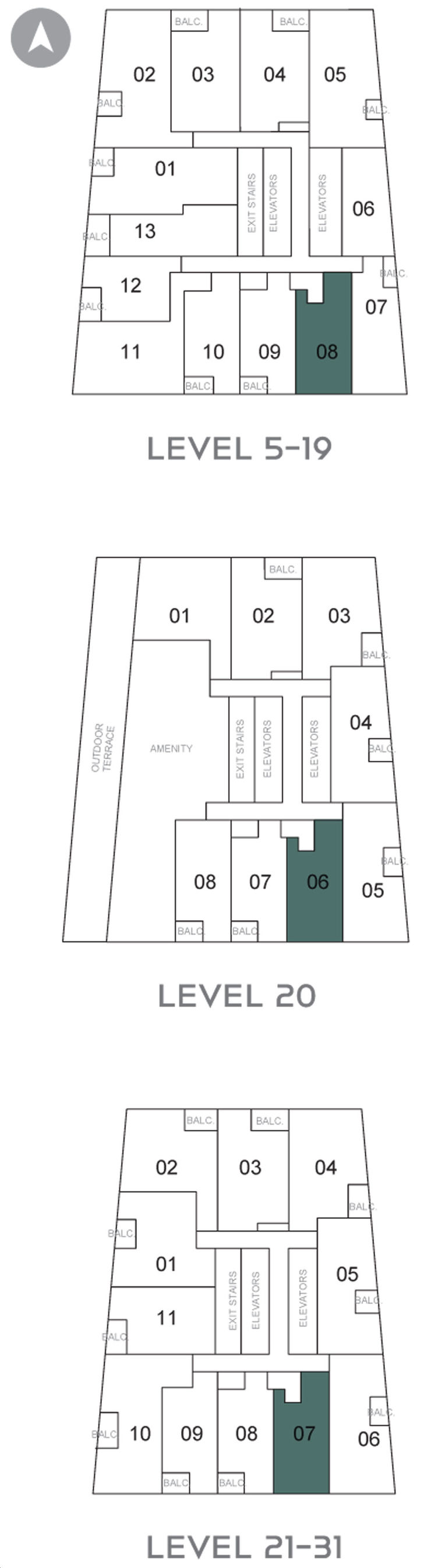 CG Tower Sienna Key Plan