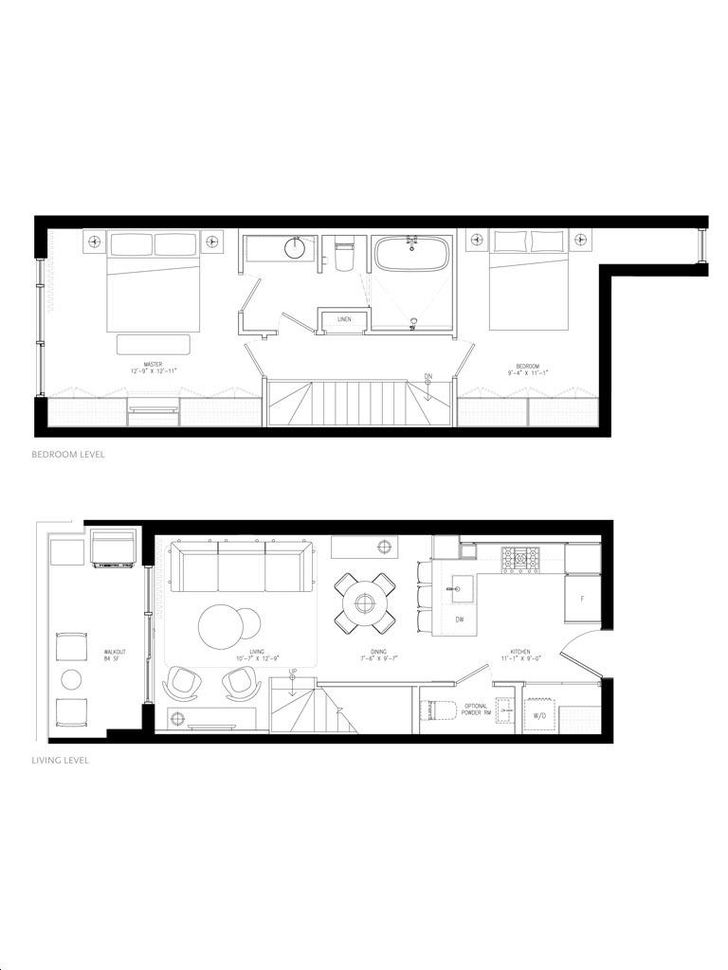 Cabin Toronto by Curated |303 Floorplan 2 bed & 1.5 bath