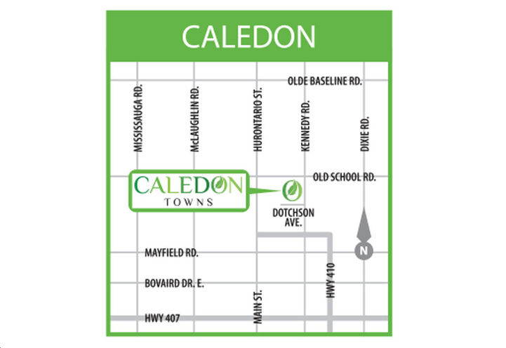 Caledon Towns Map View of Project Location