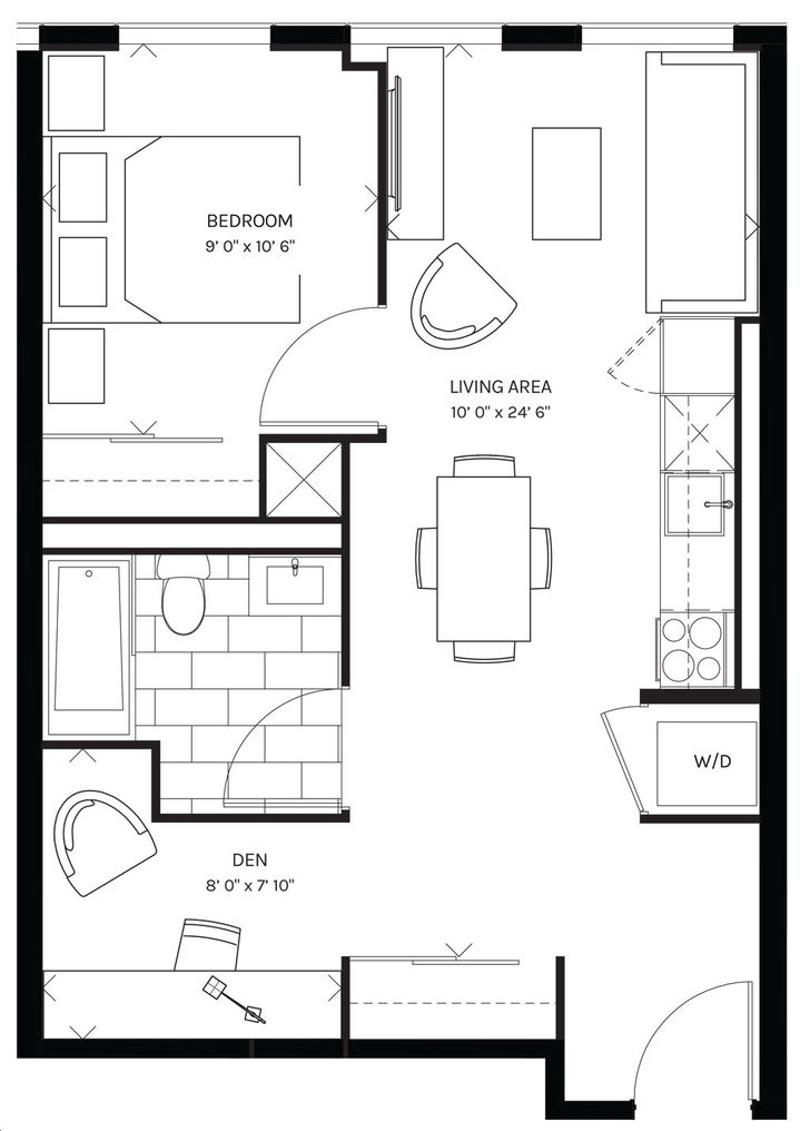 Canary Commons Condos by Dream-Development |Model I Floorplan 2 bed & 1 ...