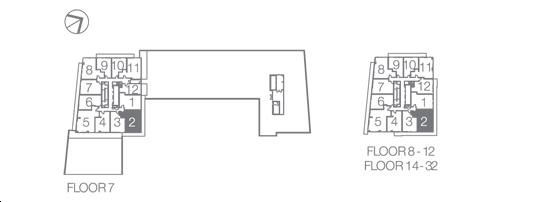 Canopy Towers 2K Key Plan