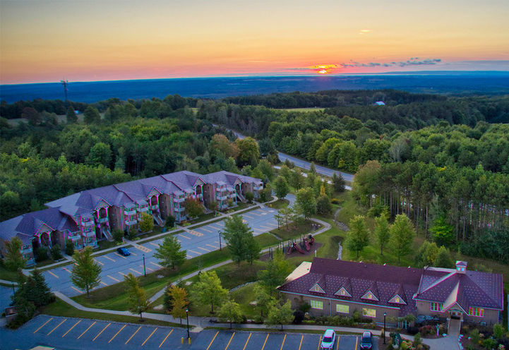 Carriage Country Club Towns Aerial View of Community at Sunset