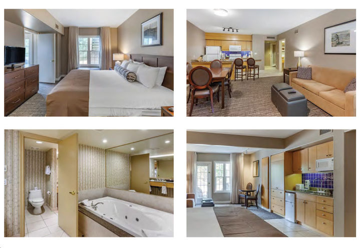 Carriage Country Club Towns Collage of Suite Interiors