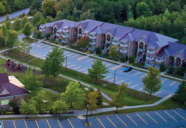 Carriage Country Club Towns Evening Aerial View