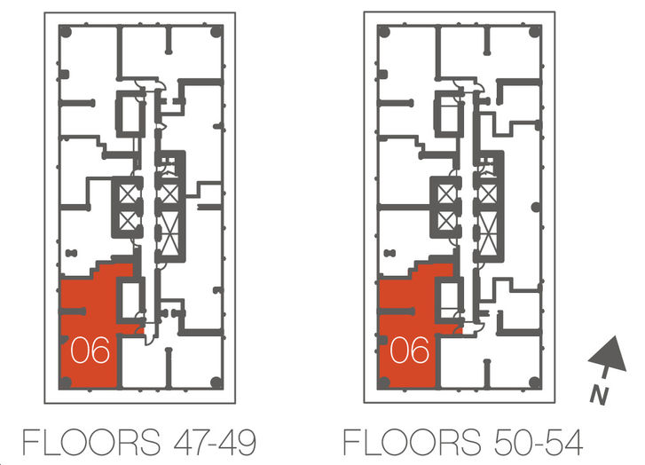 Casa III Condos Holly - Sky Collection Key Plan