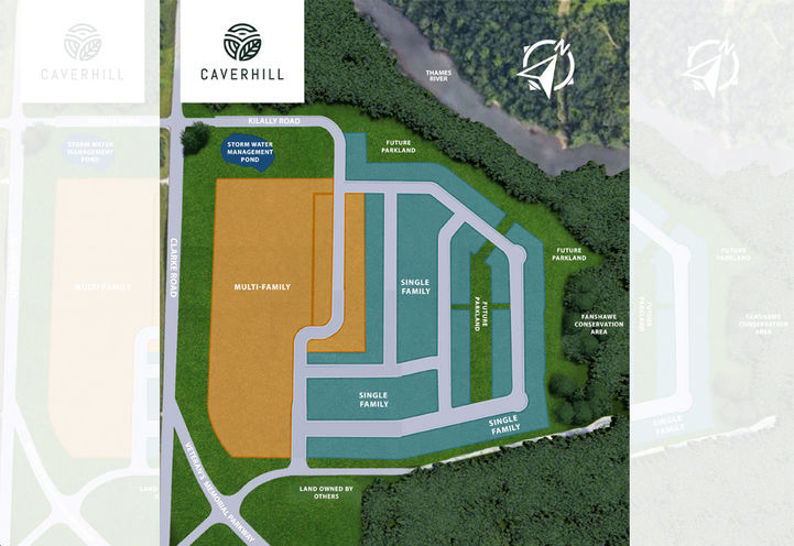 Caverhill Homes Aerial View of Project Site Plan