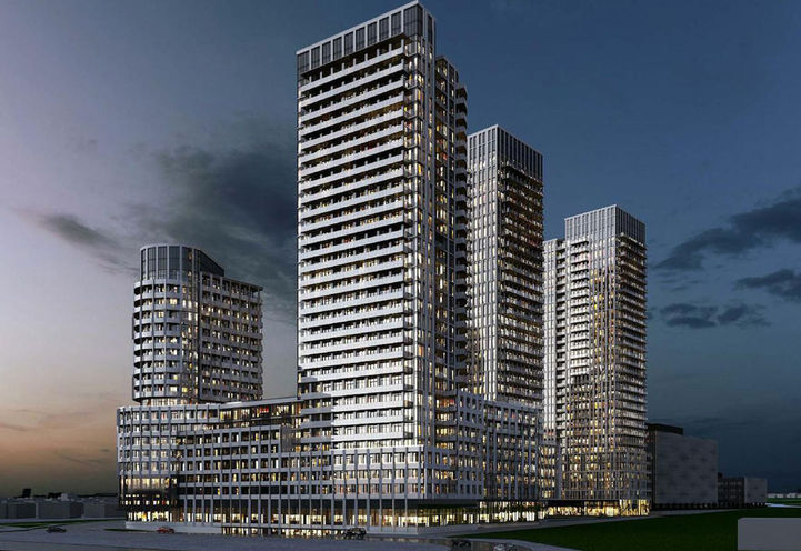 Looking Northwest to Central Park Condos by Amexon Developments