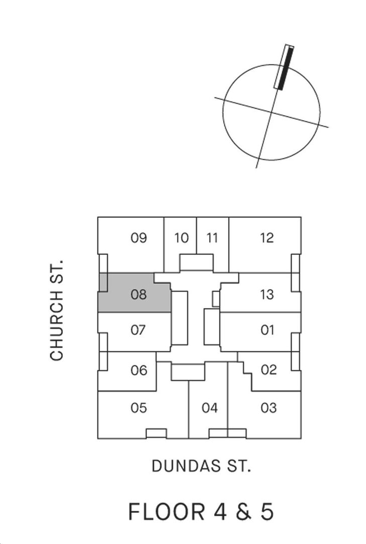 Centricity Condos 2A Key Plan