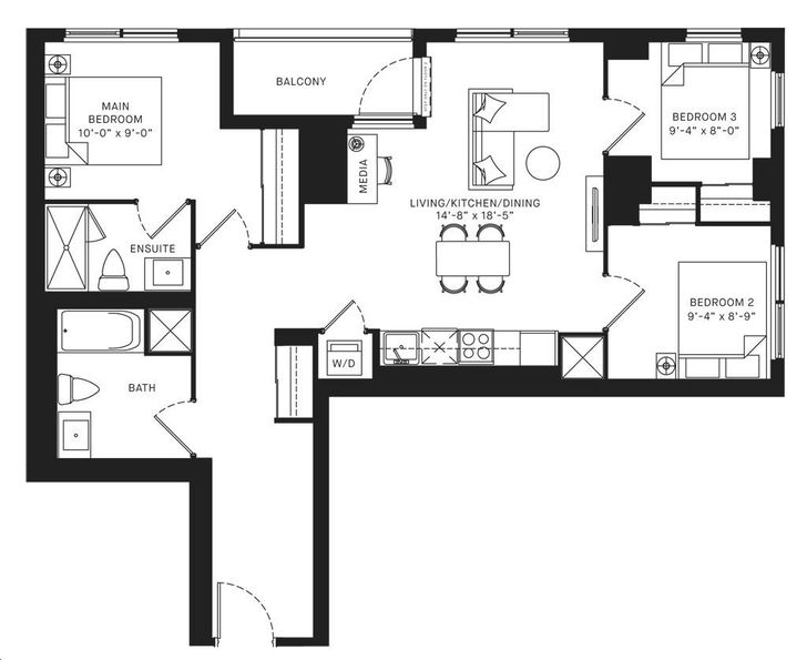 Centricity Condos 3F