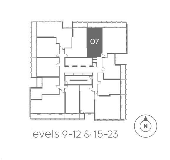 Cielo Condos B-07 Key Plan