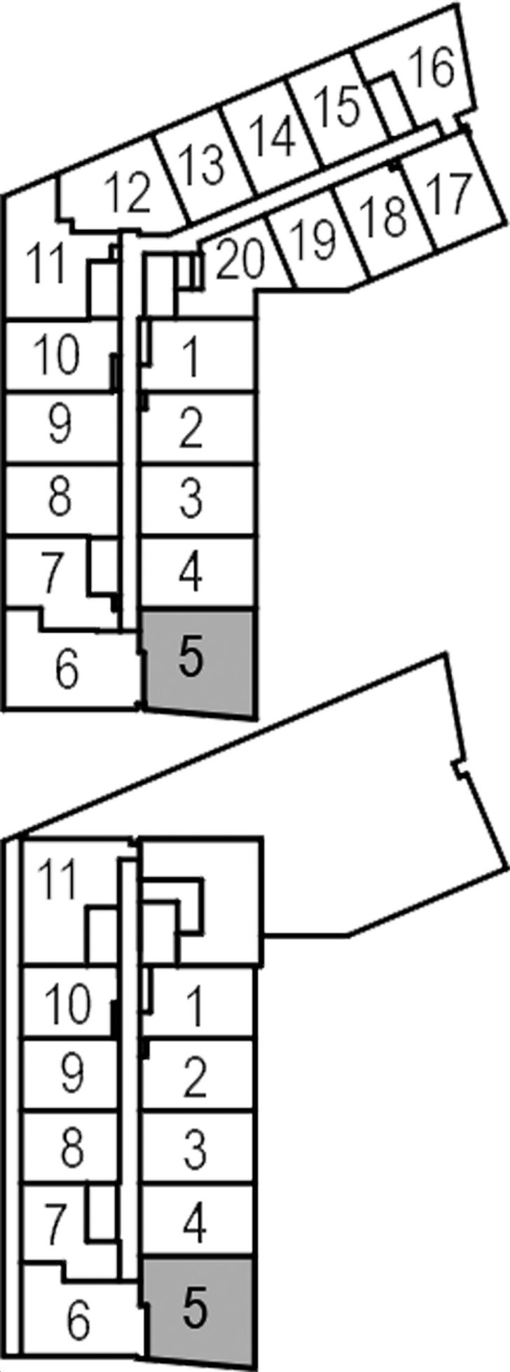 Clockwork Condos 2 2BDO Key Plan