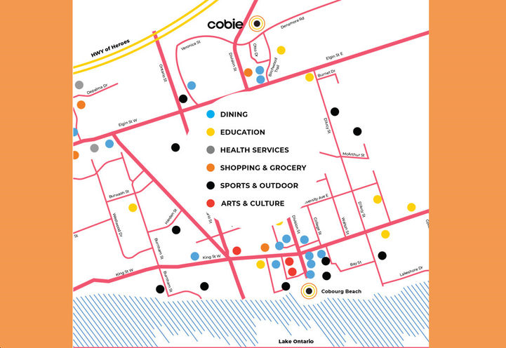 Cobie Towns Map of Project Location and Surrounding Amenities