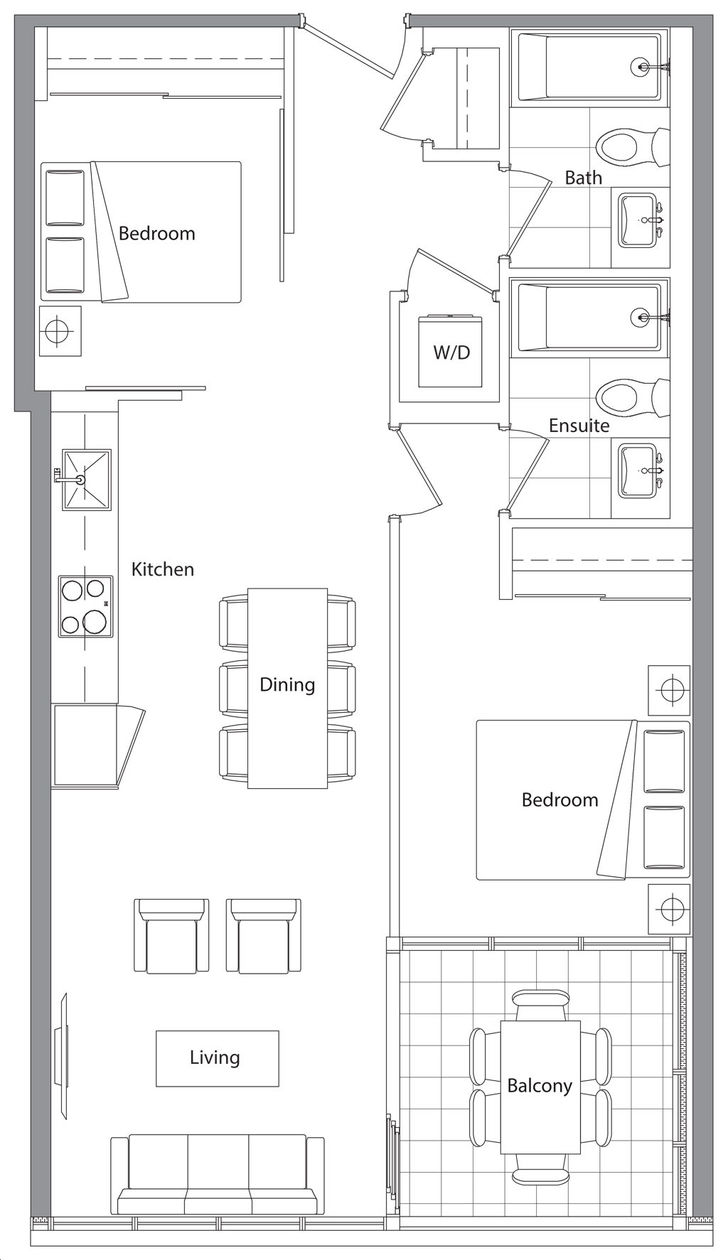 Concord Canada House Condos 2 Podium 736 sq.ft