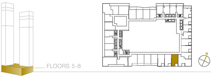 Concord Canada House Condos 2 Podium 736 sq.ft Key Plan