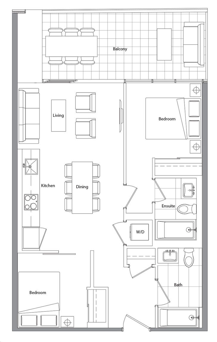 Concord Canada House by Concord-Adex |Plan 1028 Floorplan 2 bed & 2 bath