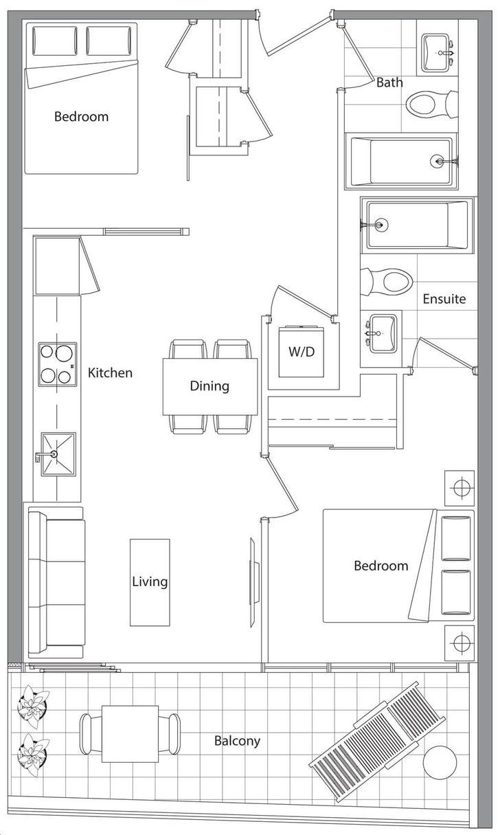 Concord Canada House by Concord-Adex |Plan 16 Floorplan 2 bed & 2 bath