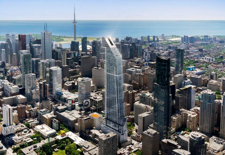 Concord Sky Condos Downtown Toronto Skyline View of Exteriors