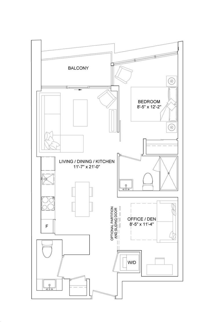 Crest at Crosstown Condos 1F-D