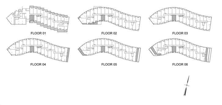 Crest at Crosstown Condos 1F-D Key Plan