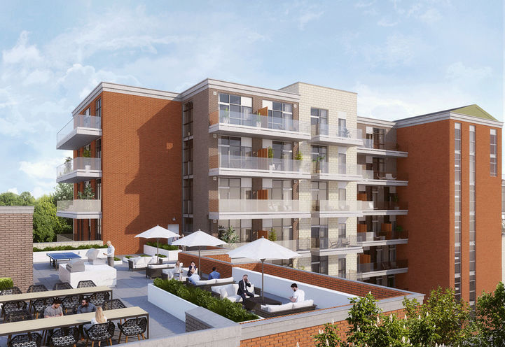 Crown Condos Outdoor Oasis that includes BBQ, Dining and Lounge