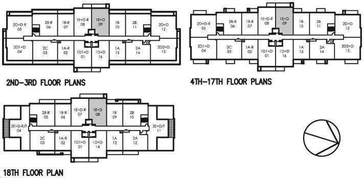 Danforth Village Estates 1E+Dr Key Plan