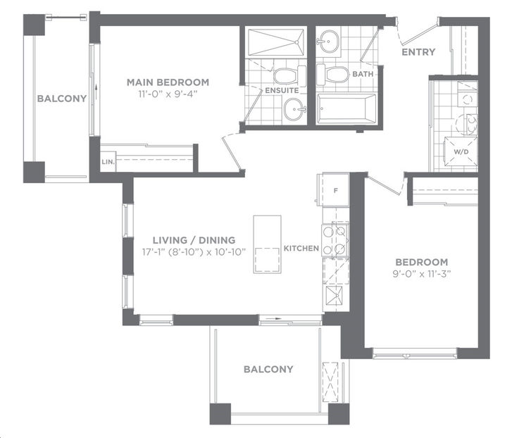 Daniels Keelesdale Condos and Towns Model 2E