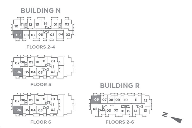 Daniels Keelesdale Condos and Towns Model 2E Key Plan