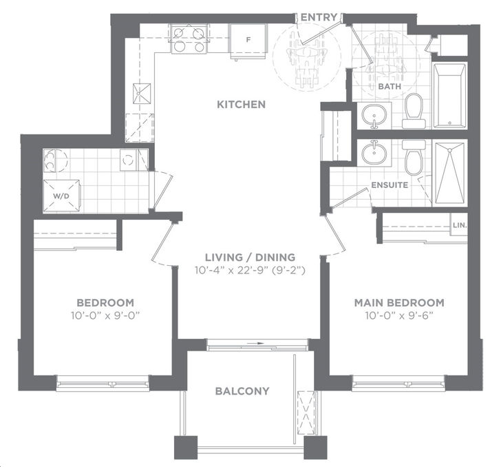 Daniels Keelesdale Condos and Towns Model 2K (BF)