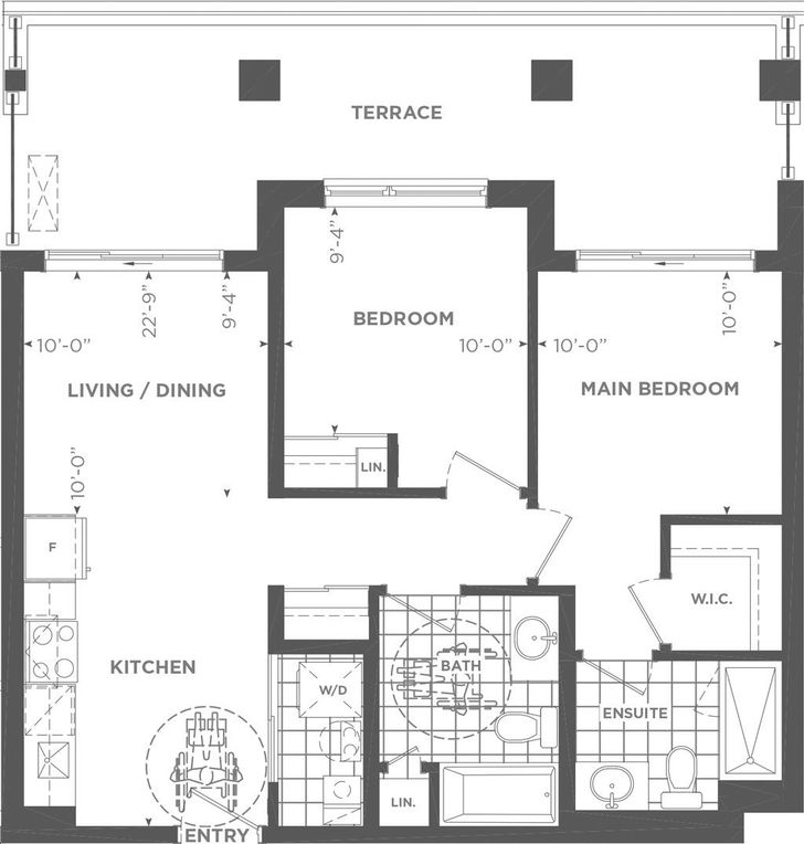 Daniels Keelesdale Condos and Towns Model 2S-T (BF)