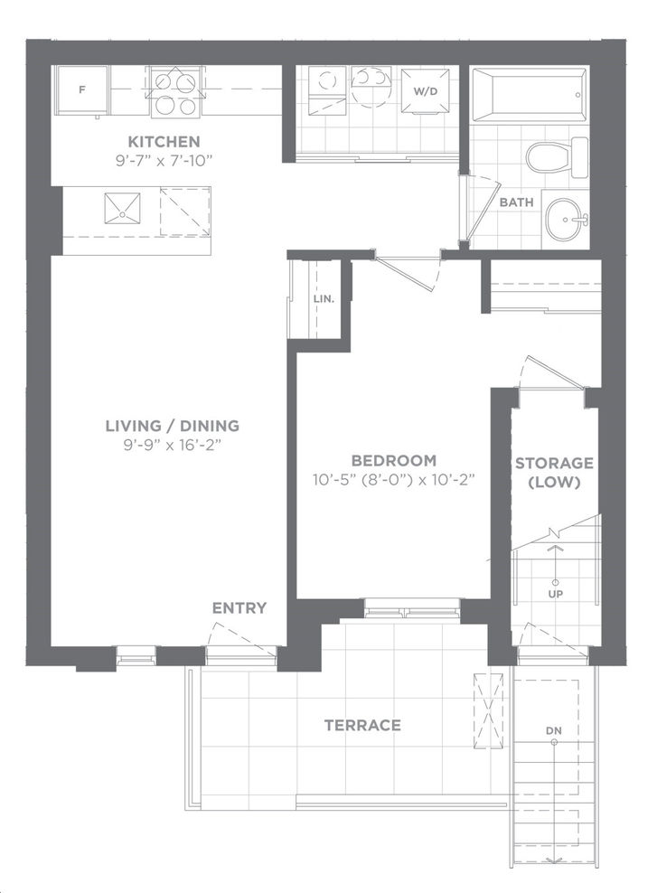 Daniels Keelesdale Condos and Towns by Daniels |Model A Floorplan 1 bed ...