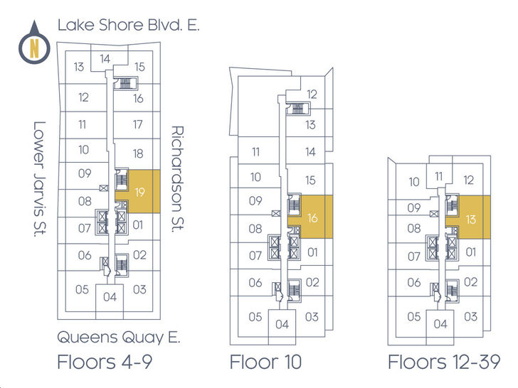 Daniels Waterfront Condos The Lighthouse Tower ASSIGNMENT UNIT The Williams Key Plan